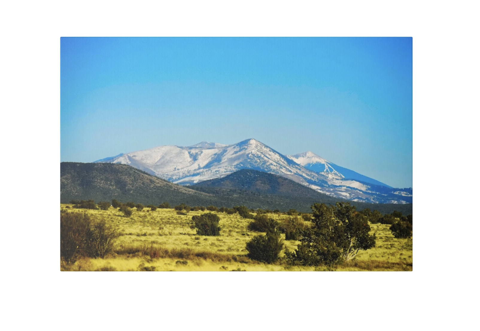 Arizona Mountain Landscape Stretched Matte Canvas